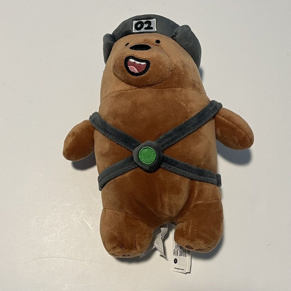 We Bare Bears Cartoon Network Grizz Grizzly Bear Plush Stuffed Animal Miniso - Picture 1 of 15